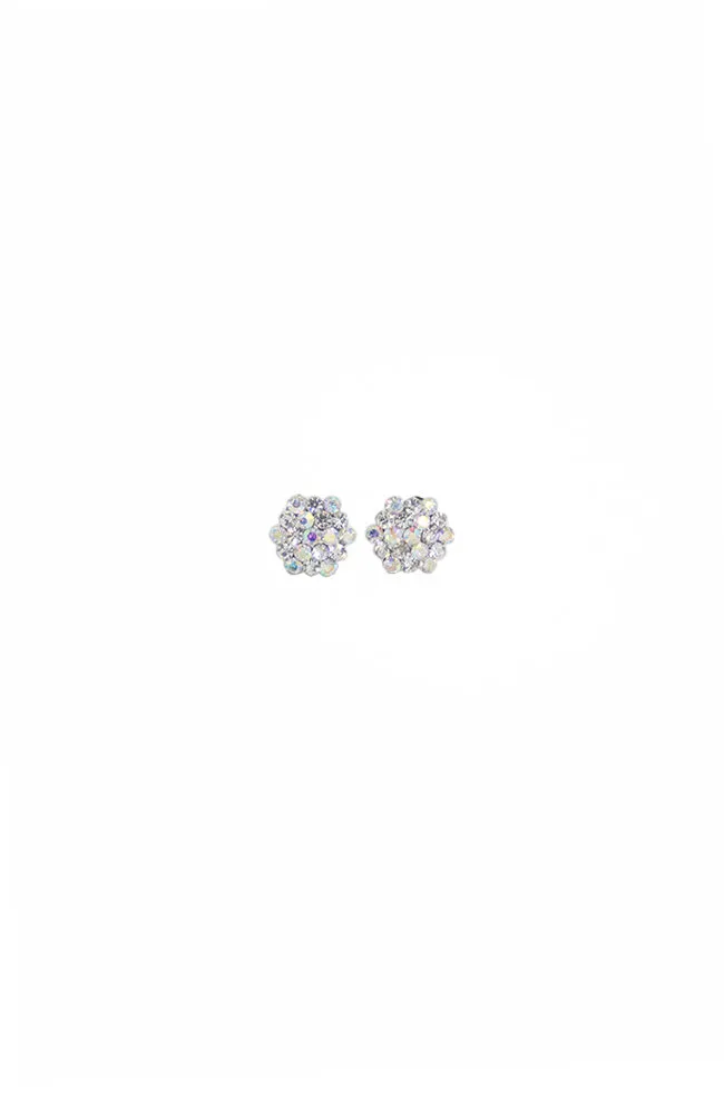 Clip On AB Cluster Earrings