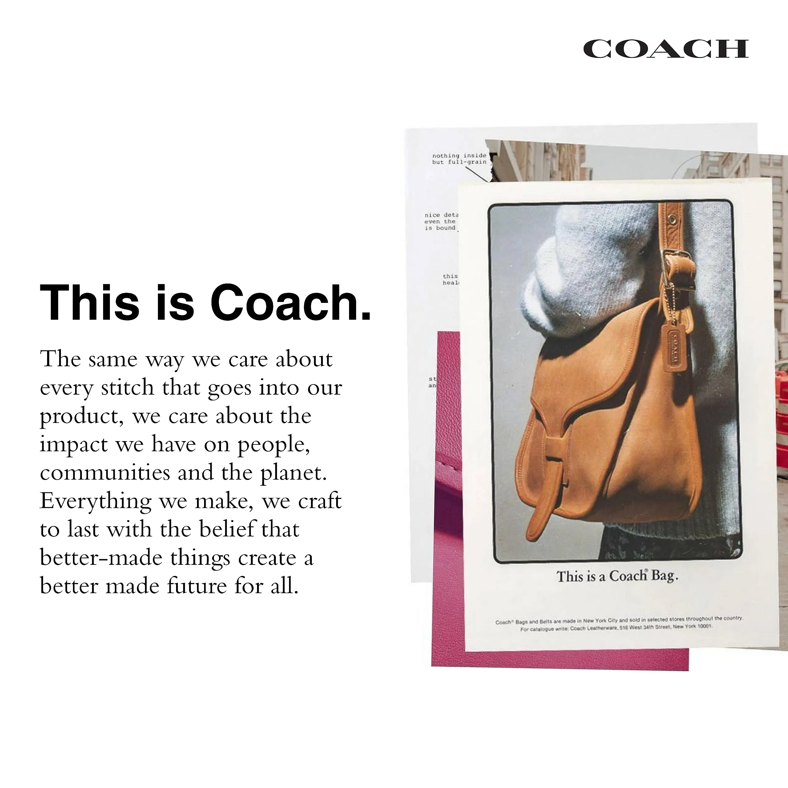 Coach Charter Backpack, Indigo Denim