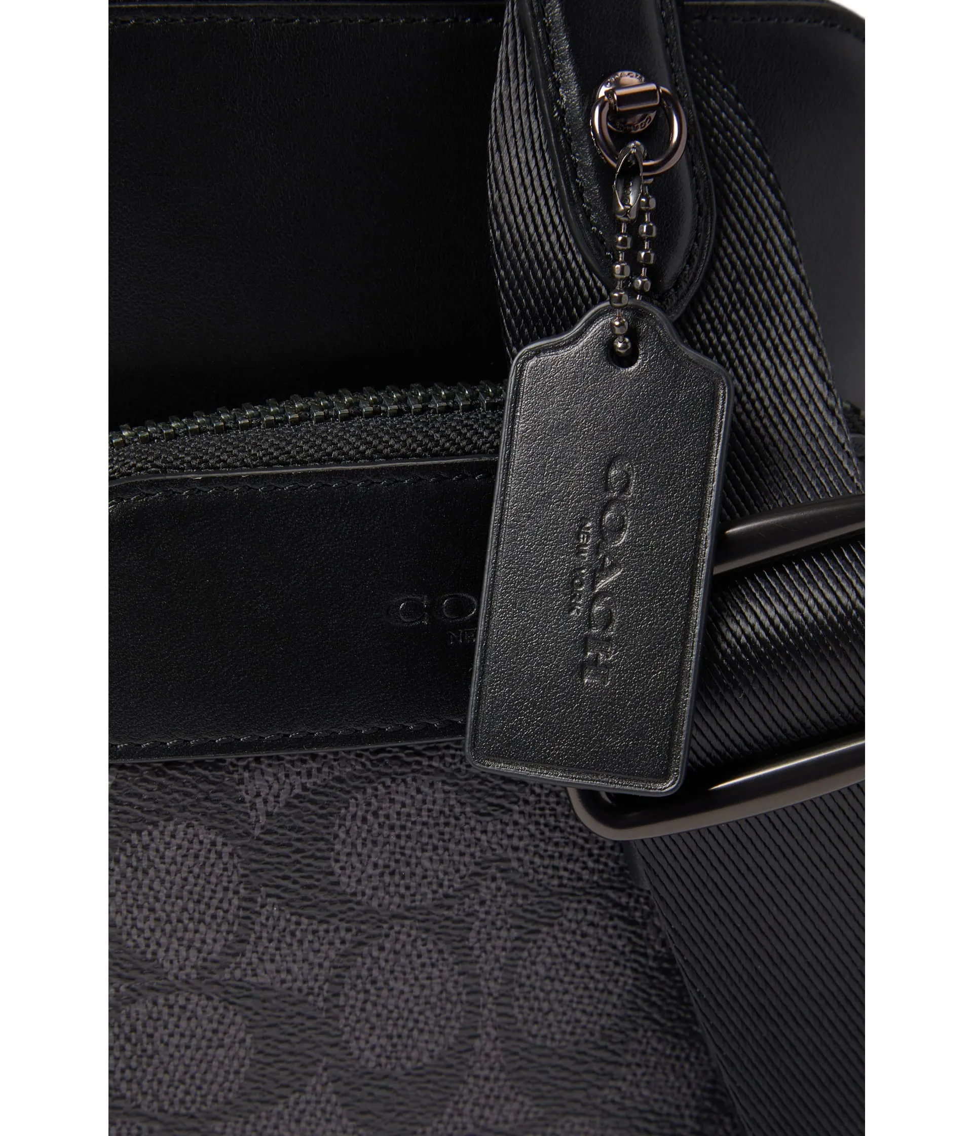 COACH Mens Gotham Slingback 13 in Signature, Charcoal