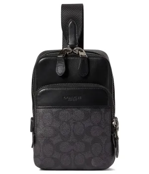 COACH Mens Gotham Slingback 13 in Signature, Charcoal