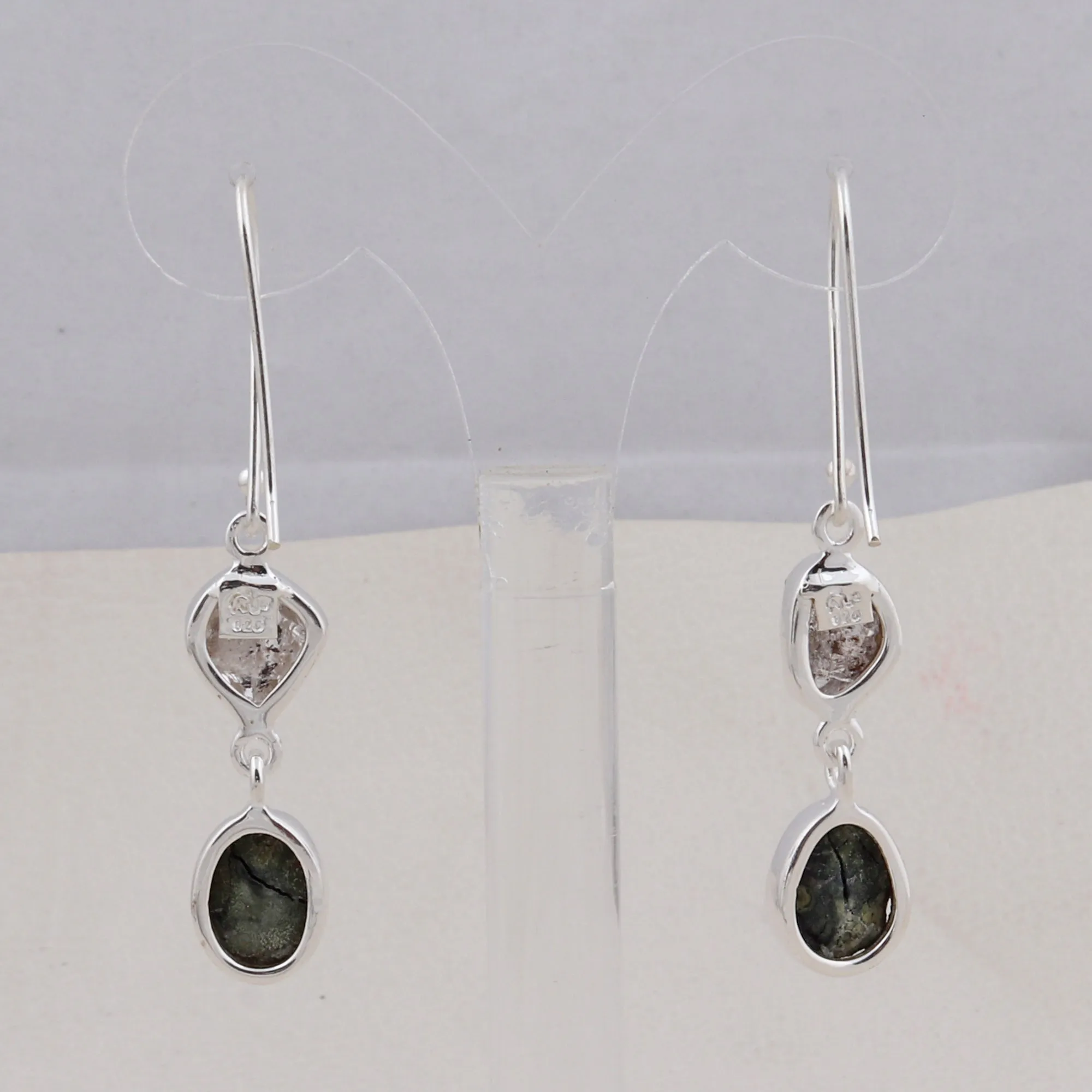 Coconut Druzy Jewelry Set 925 Sterling Silver