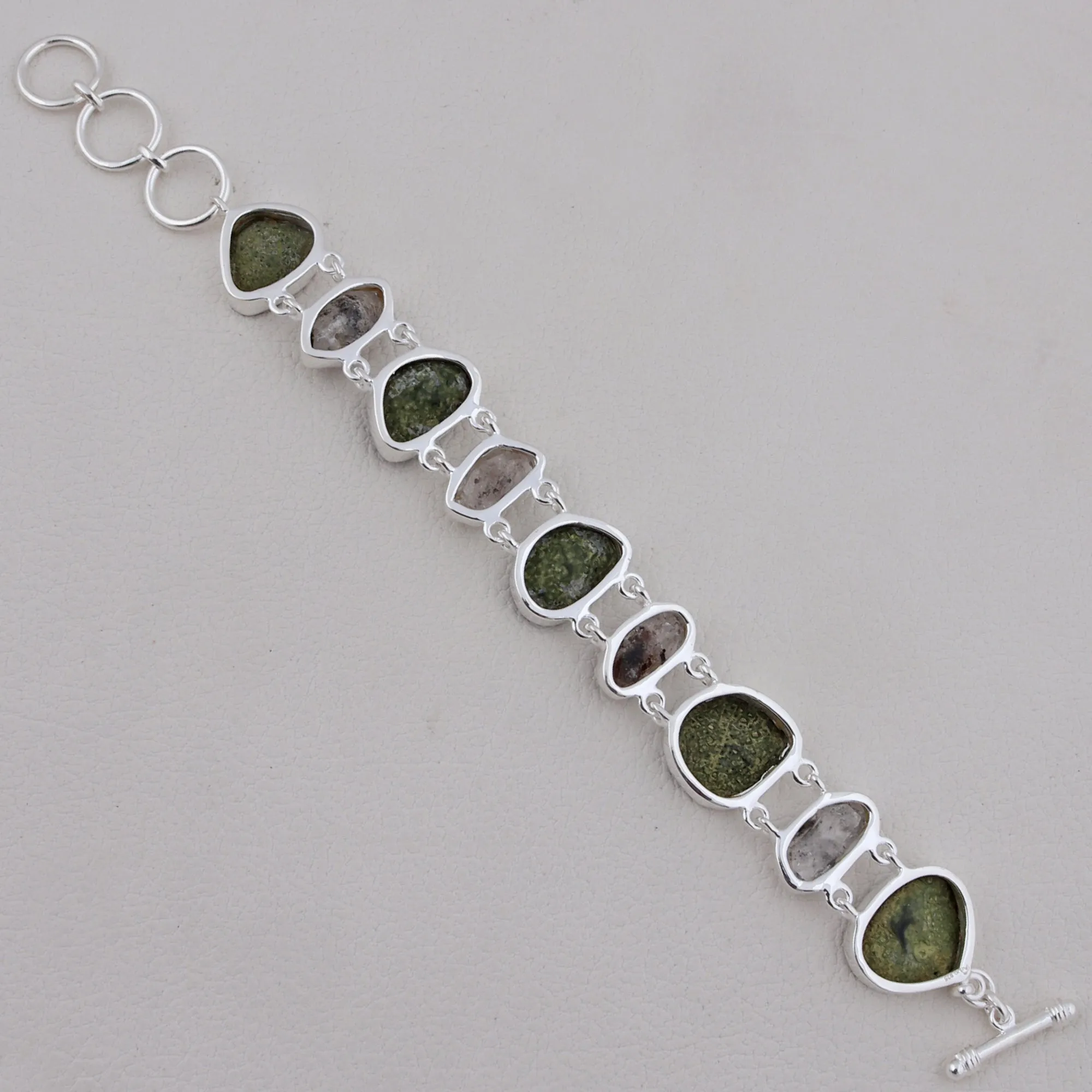 Coconut Druzy Jewelry Set 925 Sterling Silver
