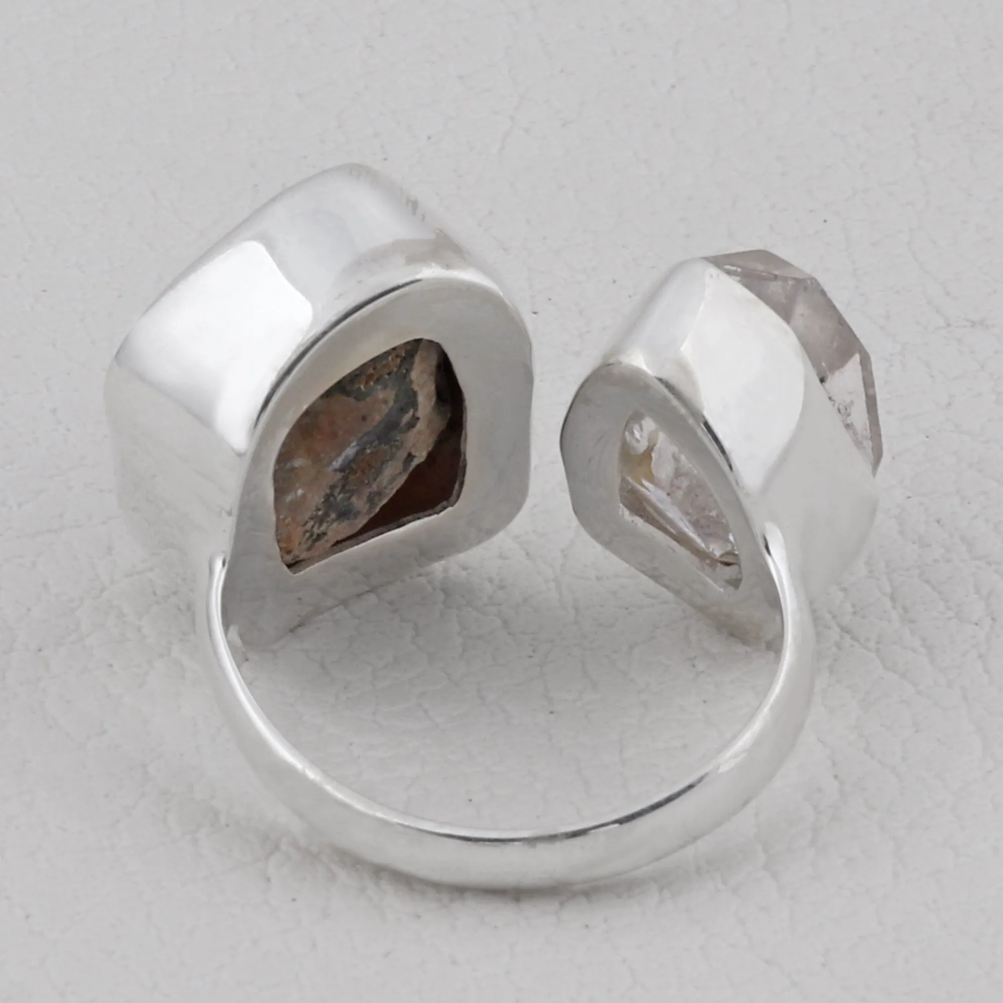 Coconut Druzy Jewelry Set 925 Sterling Silver