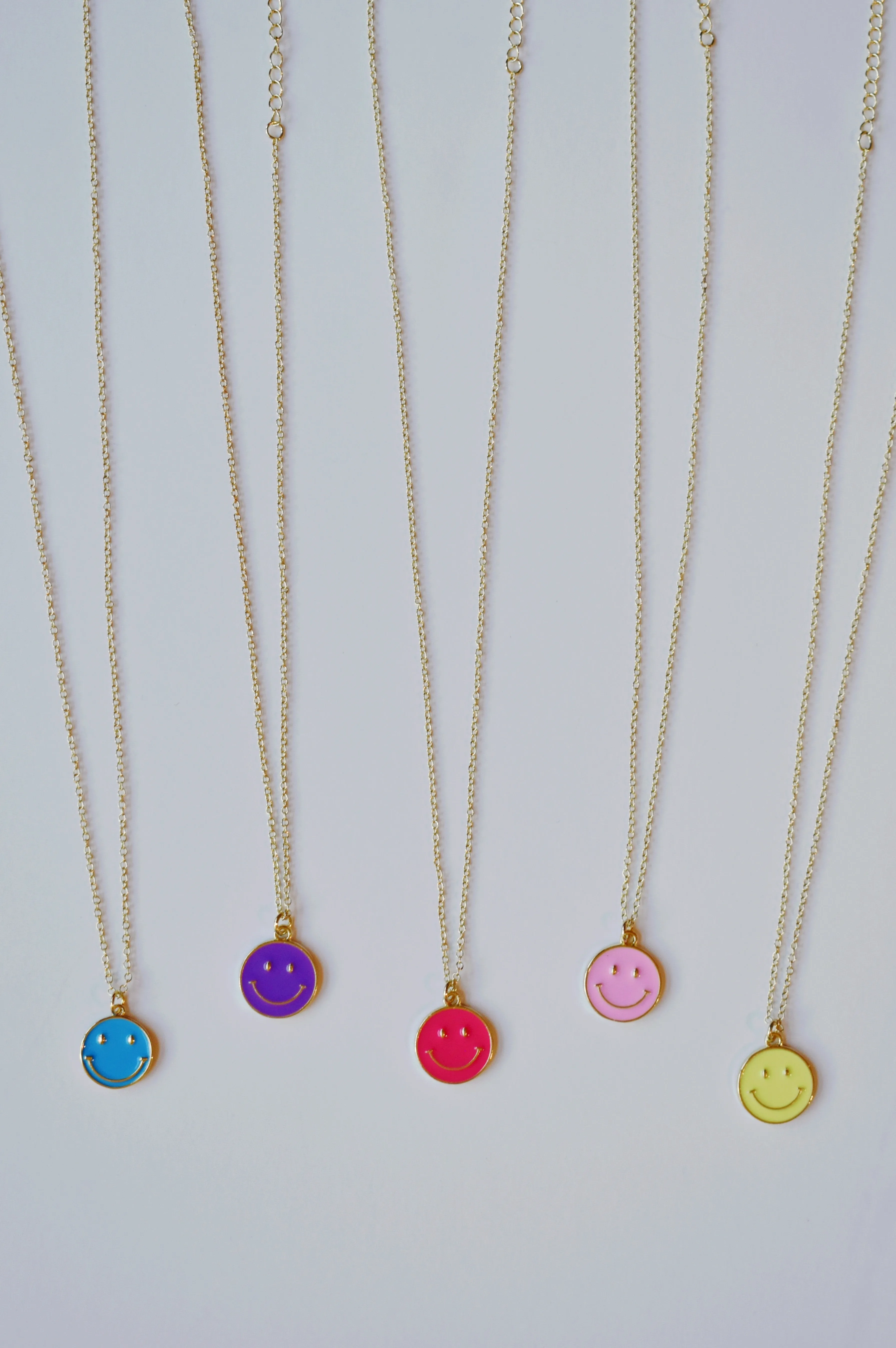 Colorful Smiley Face Necklaces