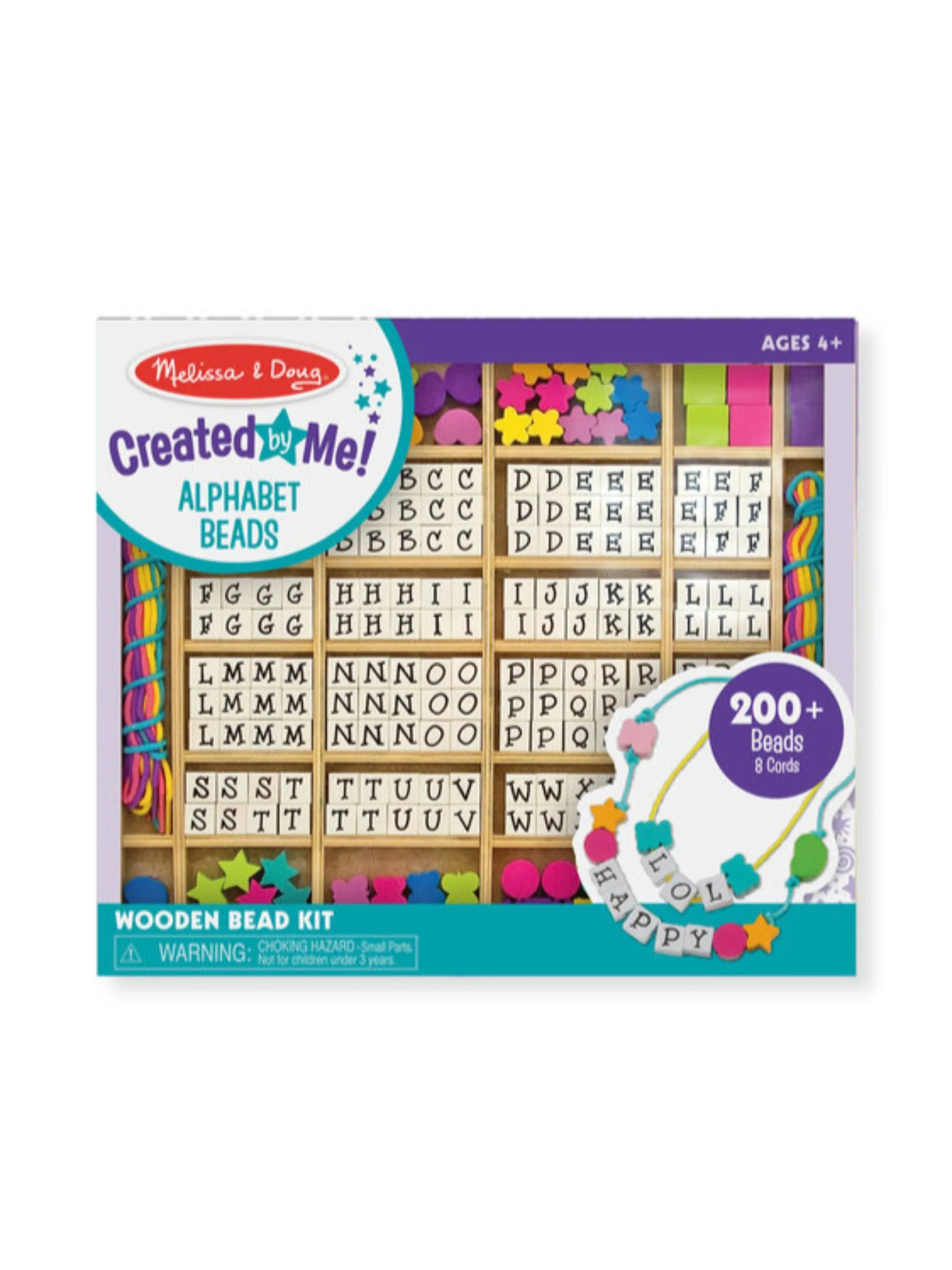 Created by Me! Alphabet Beads Wooden Bead Kit