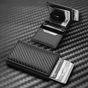 Credit Card Holder, Smart Minimalist Wallet, Men Women's Slim Cardholder, Bank Secure Creditcard Pocket Case