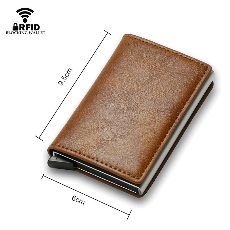 Credit Card Holder, Smart Minimalist Wallet, Men Women's Slim Cardholder, Bank Secure Creditcard Pocket Case