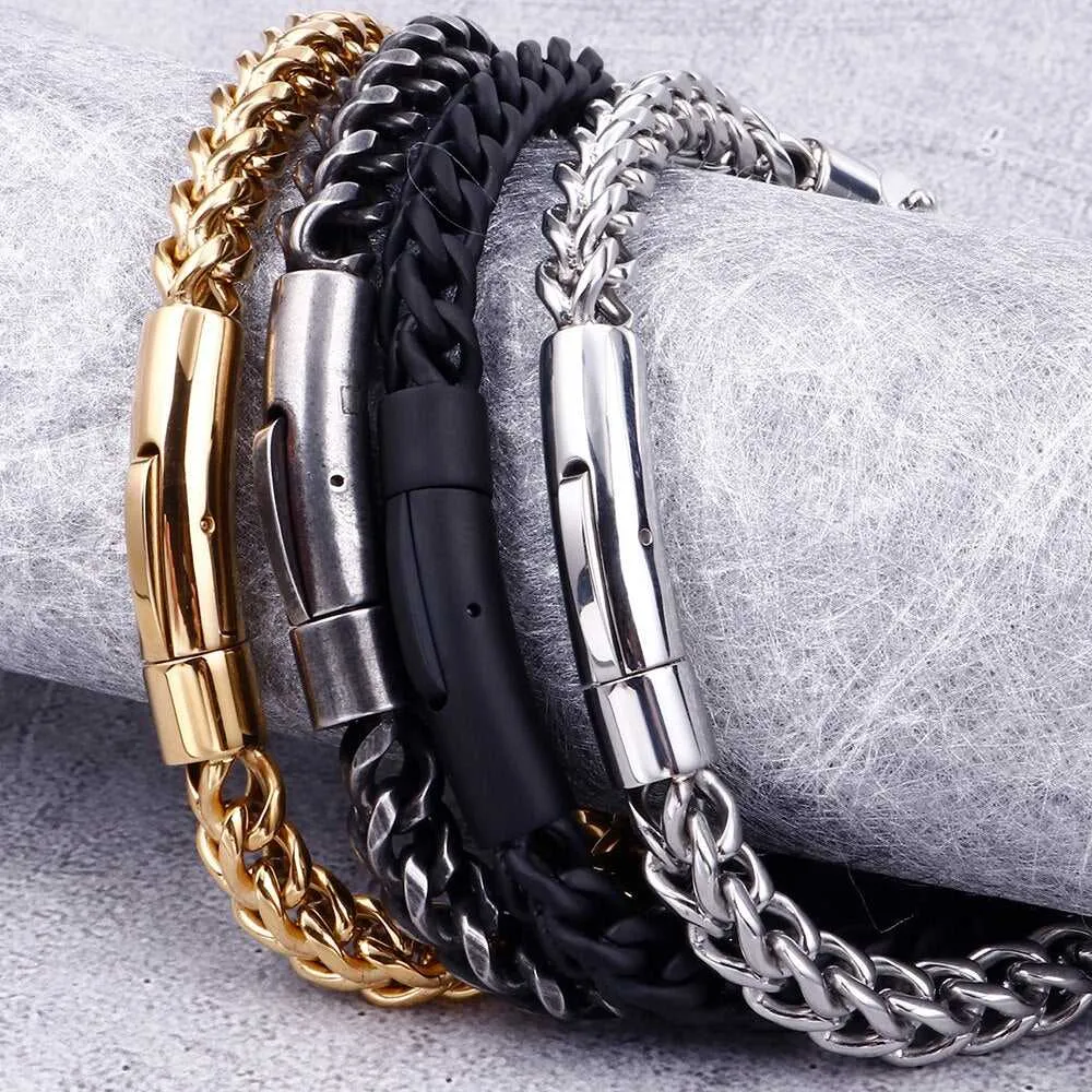 Cycolinks Stainless Steel Cast Metal Bike Chain Bracelet