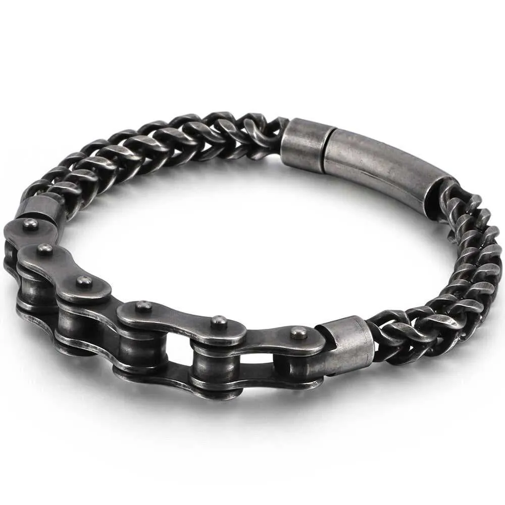 Cycolinks Stainless Steel Cast Metal Bike Chain Bracelet