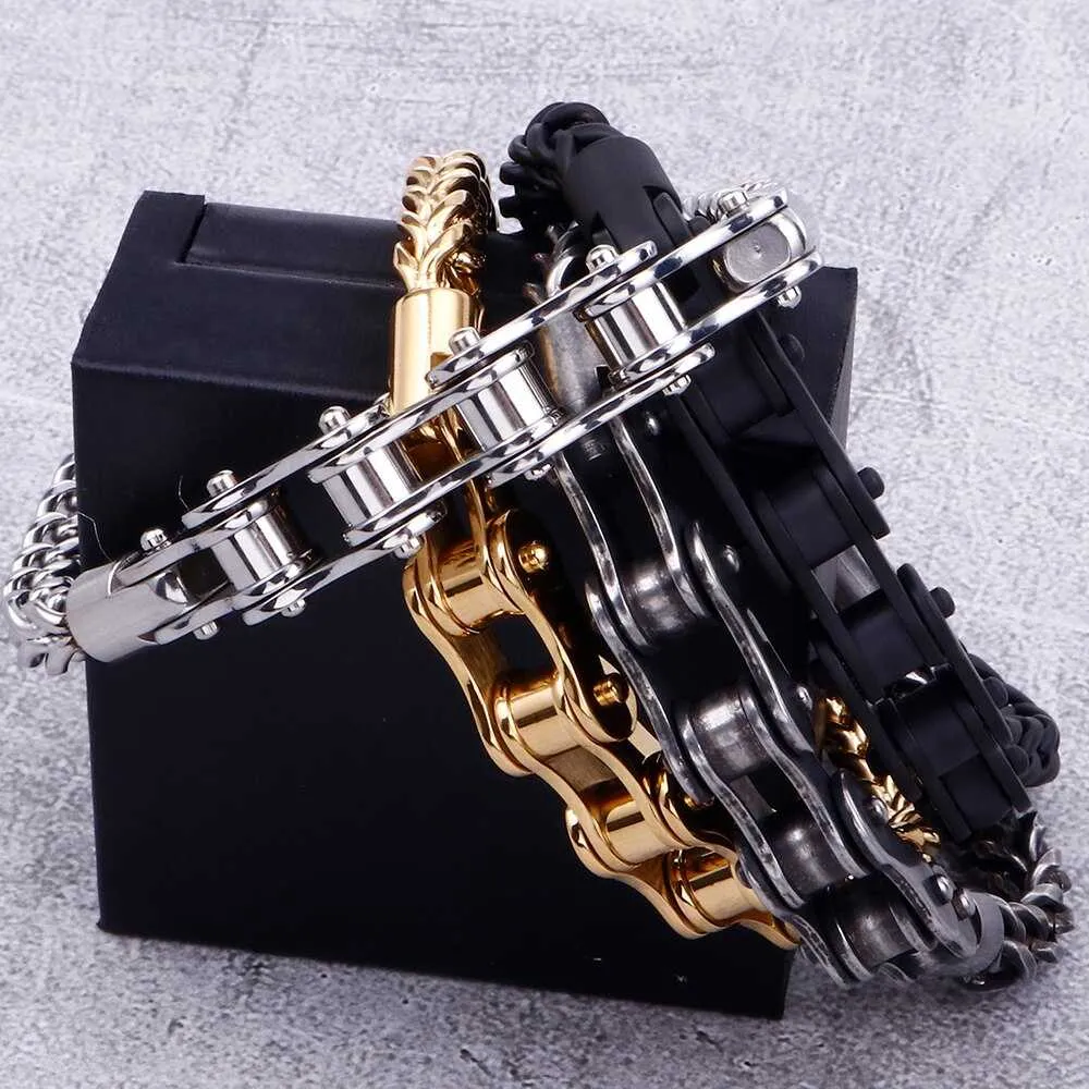 Cycolinks Stainless Steel Cast Metal Bike Chain Bracelet