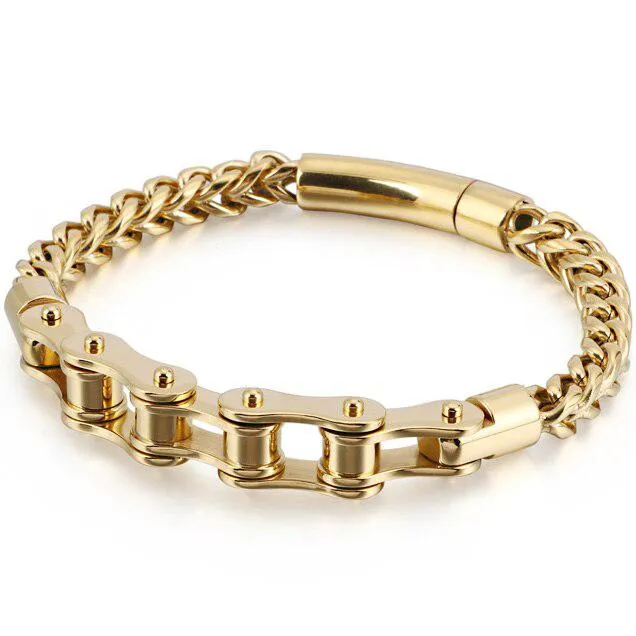 Cycolinks Stainless Steel Cast Metal Bike Chain Bracelet