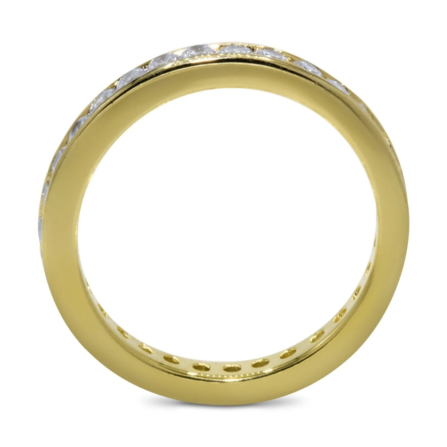 CZ 5mm Round Sterling Silver Gold Plated Crossover Halo Engagement Ring Set