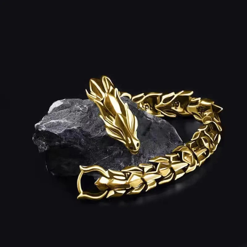 Deep Dragon Metal Bracelet