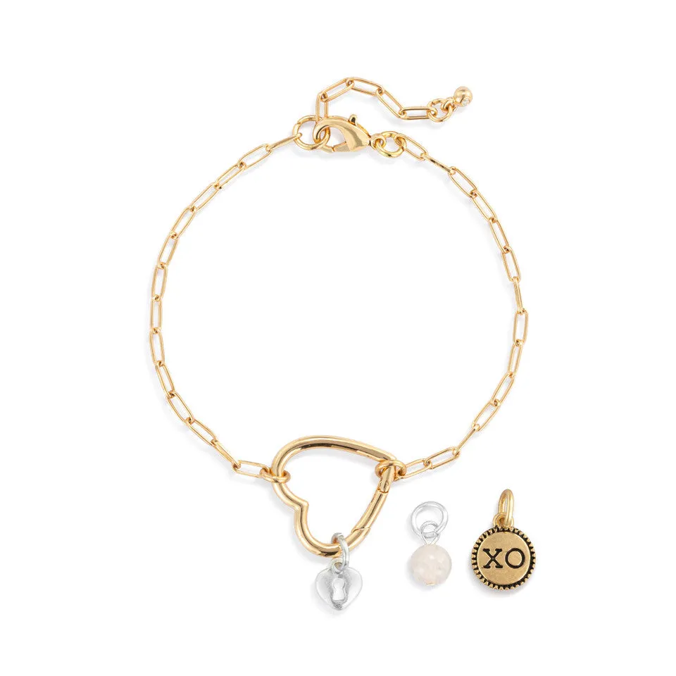 Demdaco Your Journey Love Bracelet Jewelry Set - Gold