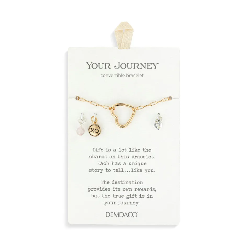 Demdaco Your Journey Love Bracelet Jewelry Set - Gold