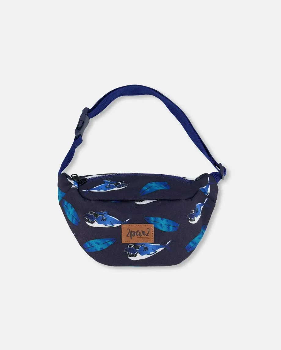 Deux Par Deux Shark Fanny Pack