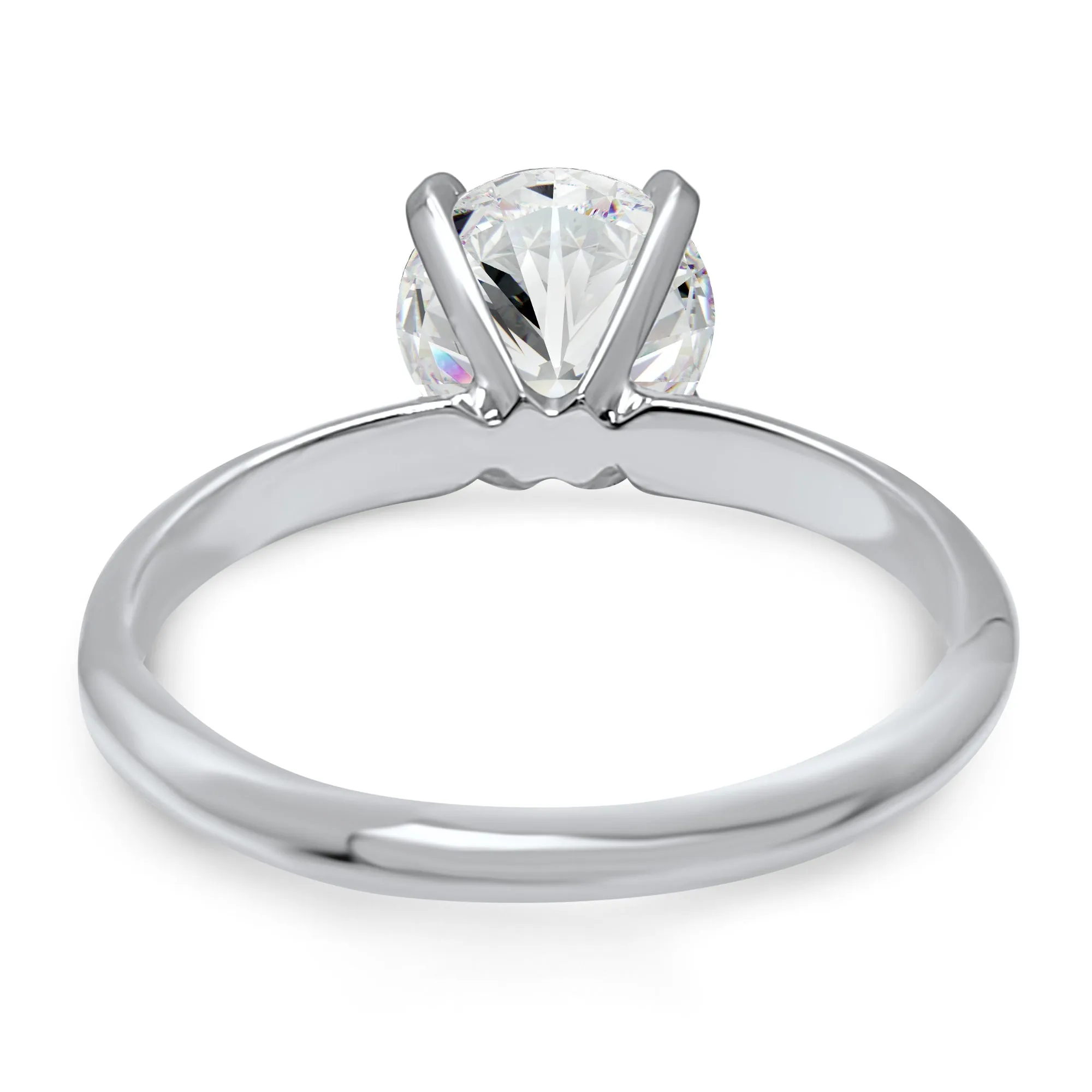 Diamond 4 Prong Solitaire Engagement Ring | 1, 1.5, 2 Carat | IGI Certified F VS2 | 14k White, Yellow, or Rose Gold