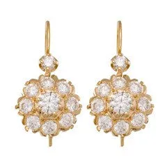 DIAMOND CLUSTER EARRINGS