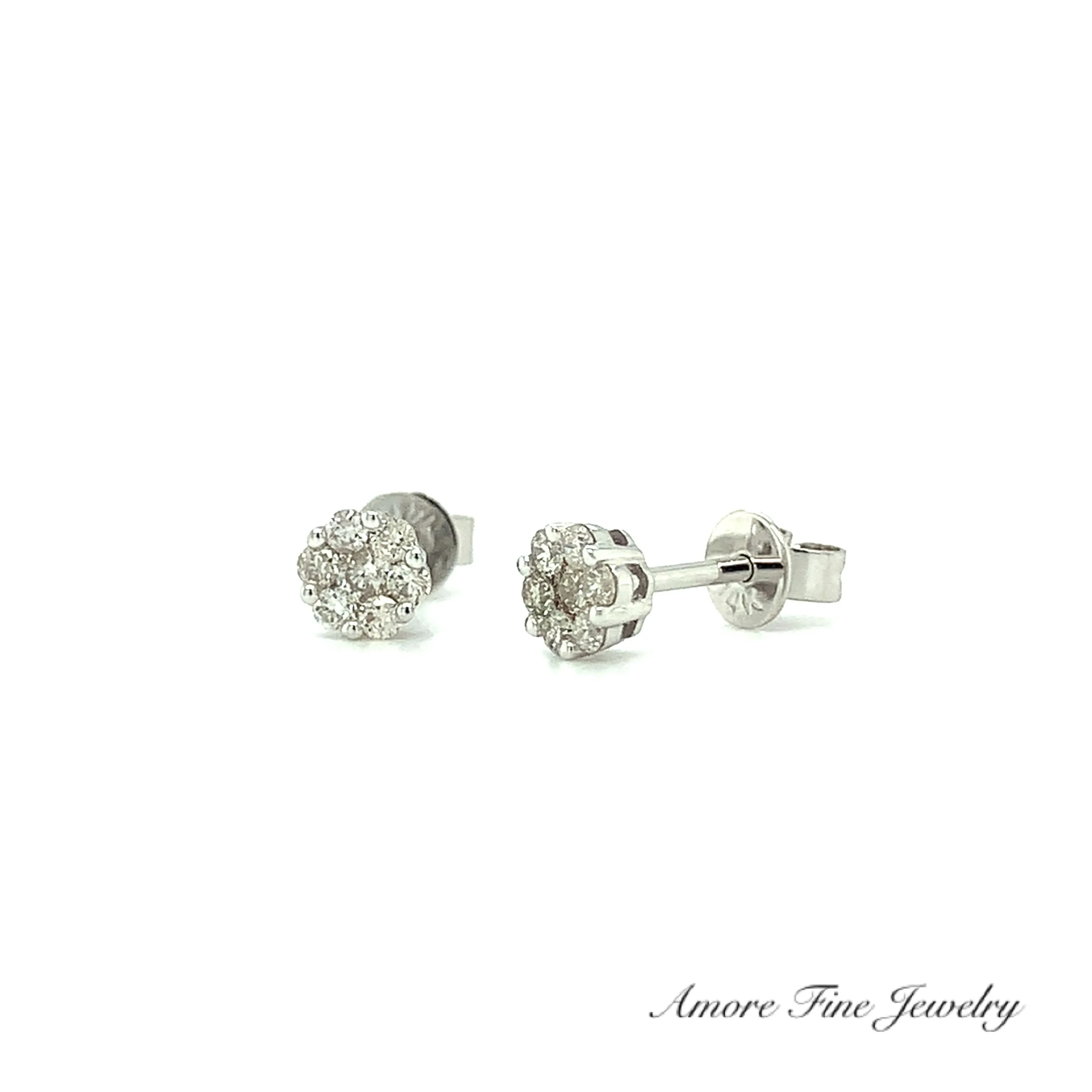 Diamond Cluster Earrings