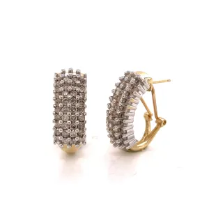 DIAMOND CLUSTER EARRINGS