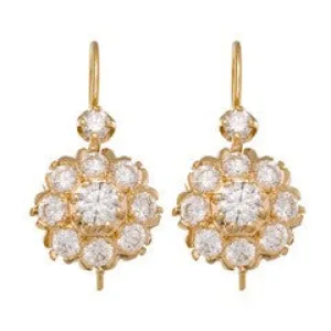 DIAMOND CLUSTER EARRINGS