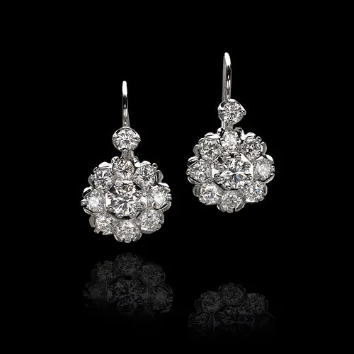 DIAMOND CLUSTER EARRINGS