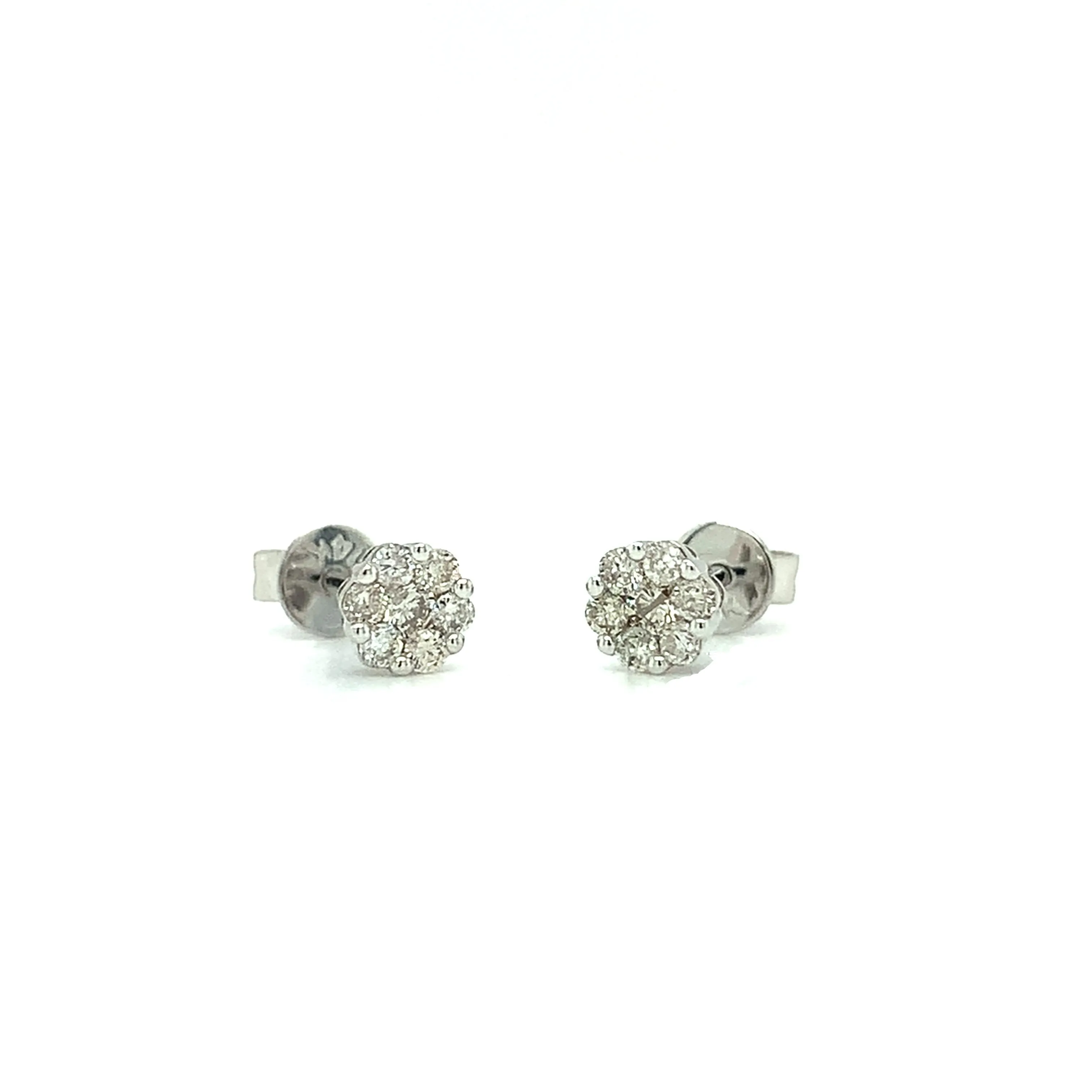 Diamond Cluster Earrings