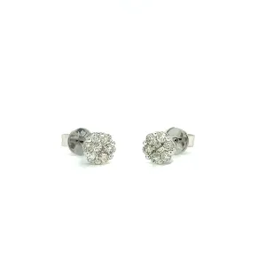 Diamond Cluster Earrings