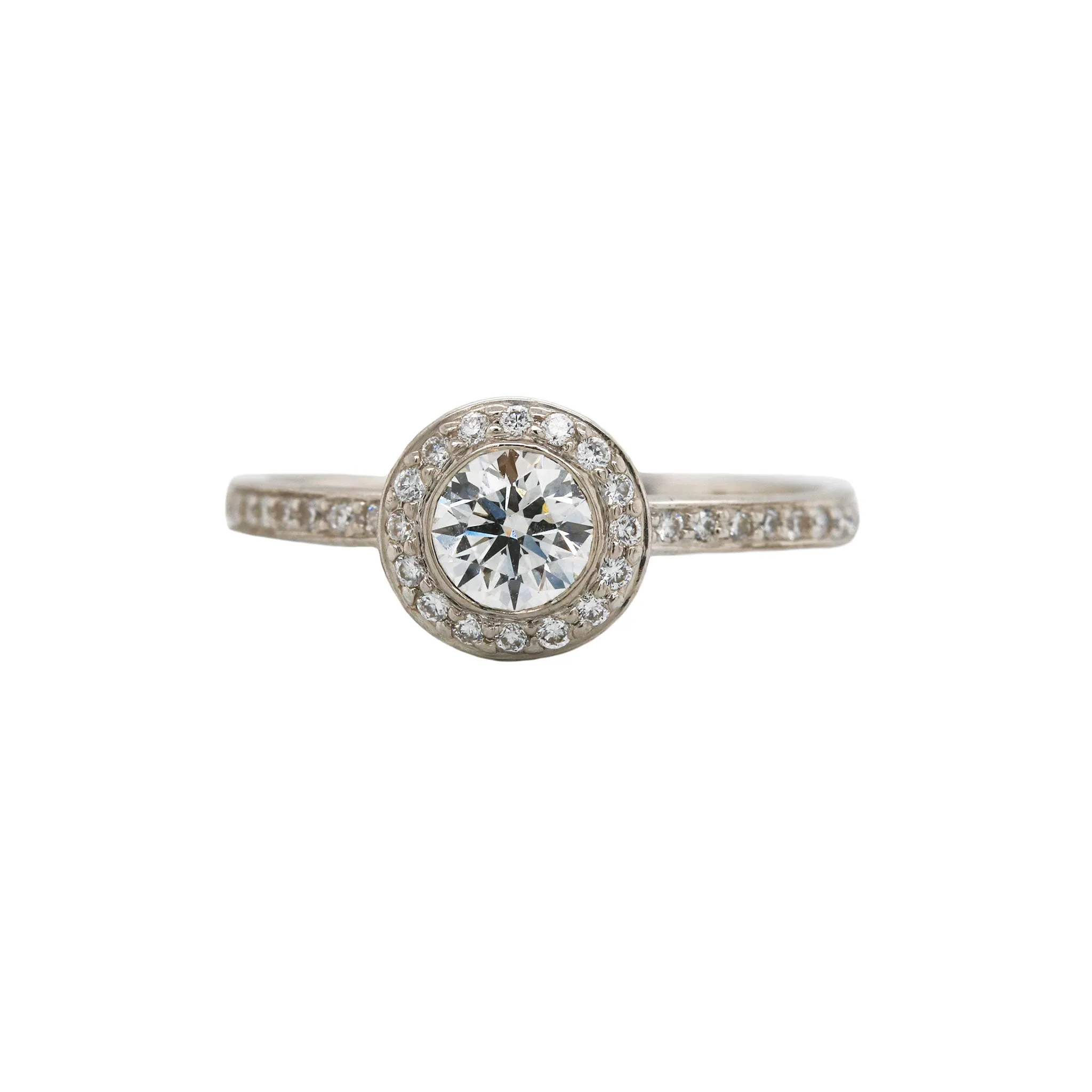 Diamond Halo Engagement Ring