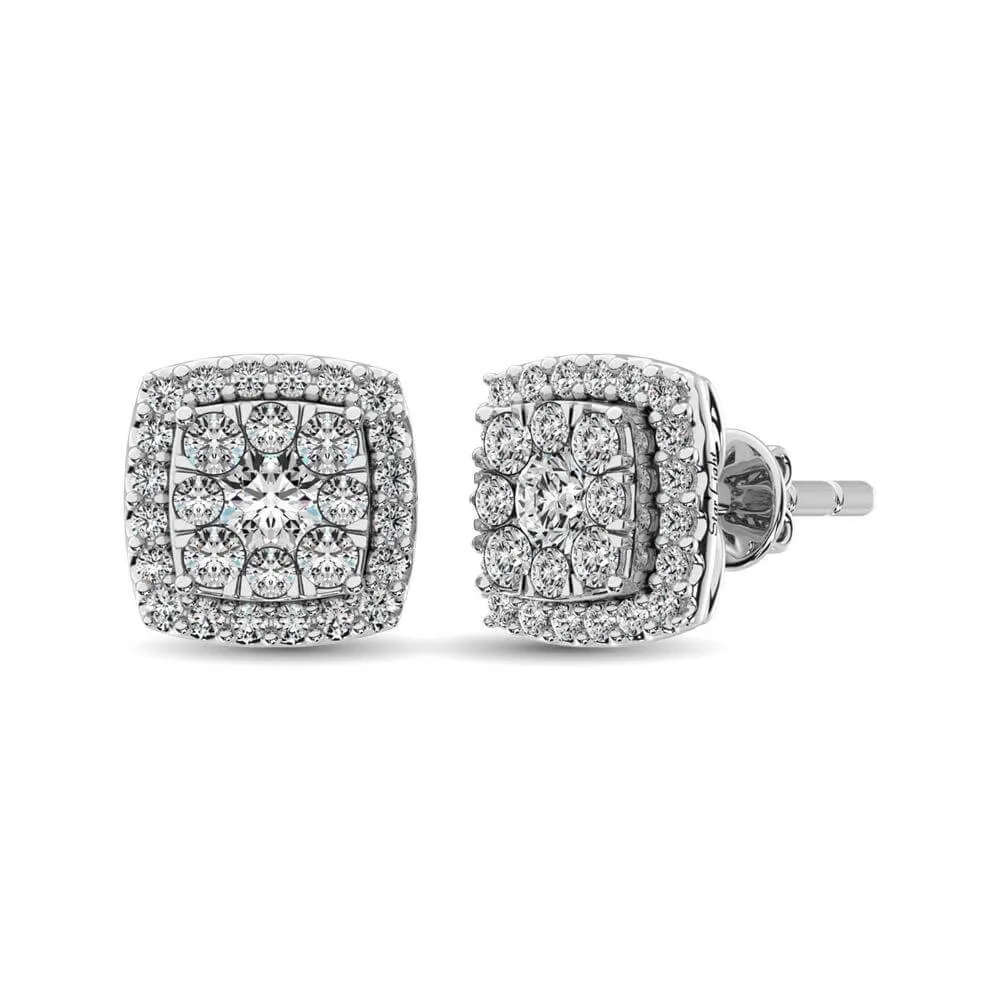 Diamond Stud earrings  1.0 Cttw in 14K Gold