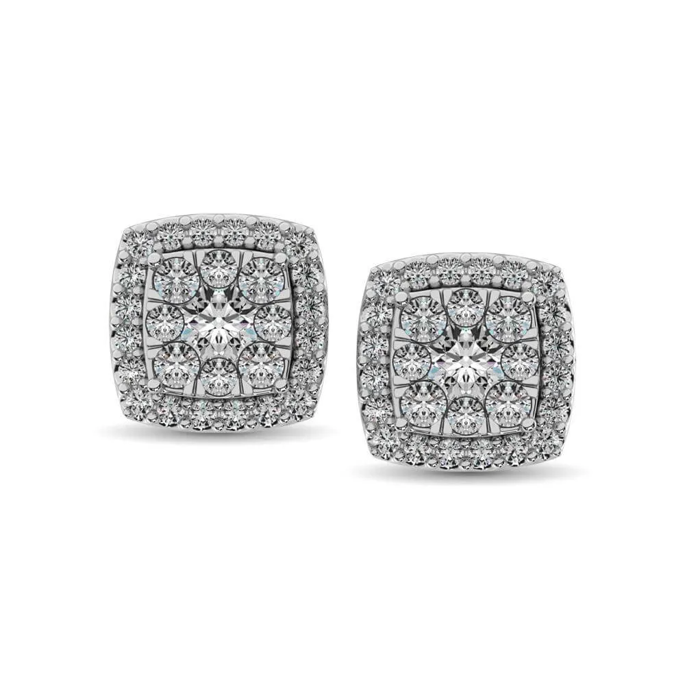 Diamond Stud earrings  1.0 Cttw in 14K Gold