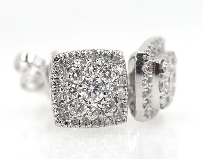 Diamond Stud earrings  1.0 Cttw in 14K Gold