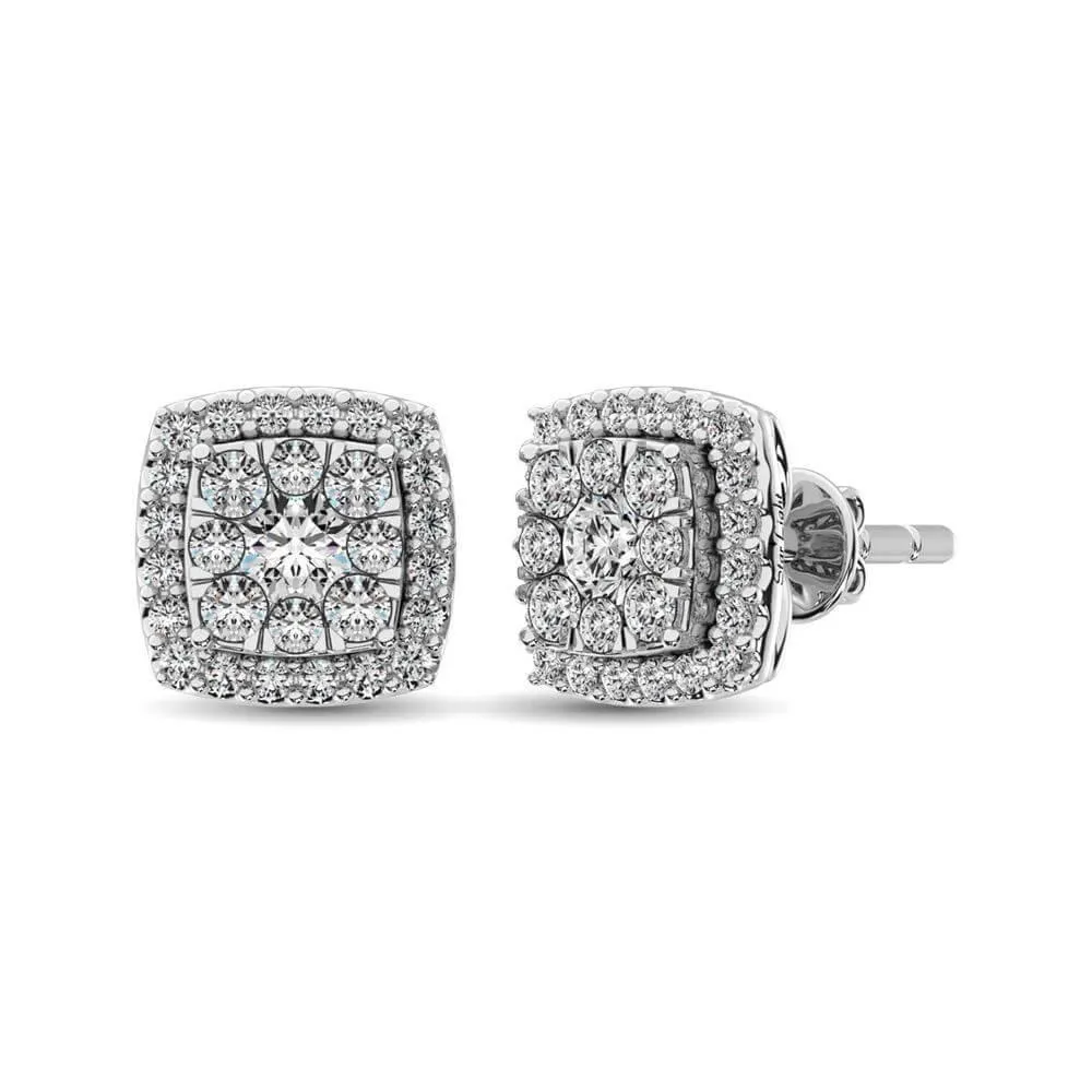 Diamond Stud earrings  1.6 Cttw in 14K Gold