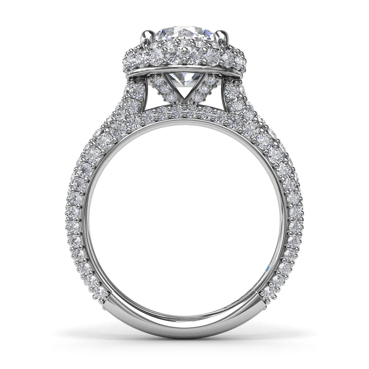 Diamonds Galore Halo Engagement Ring