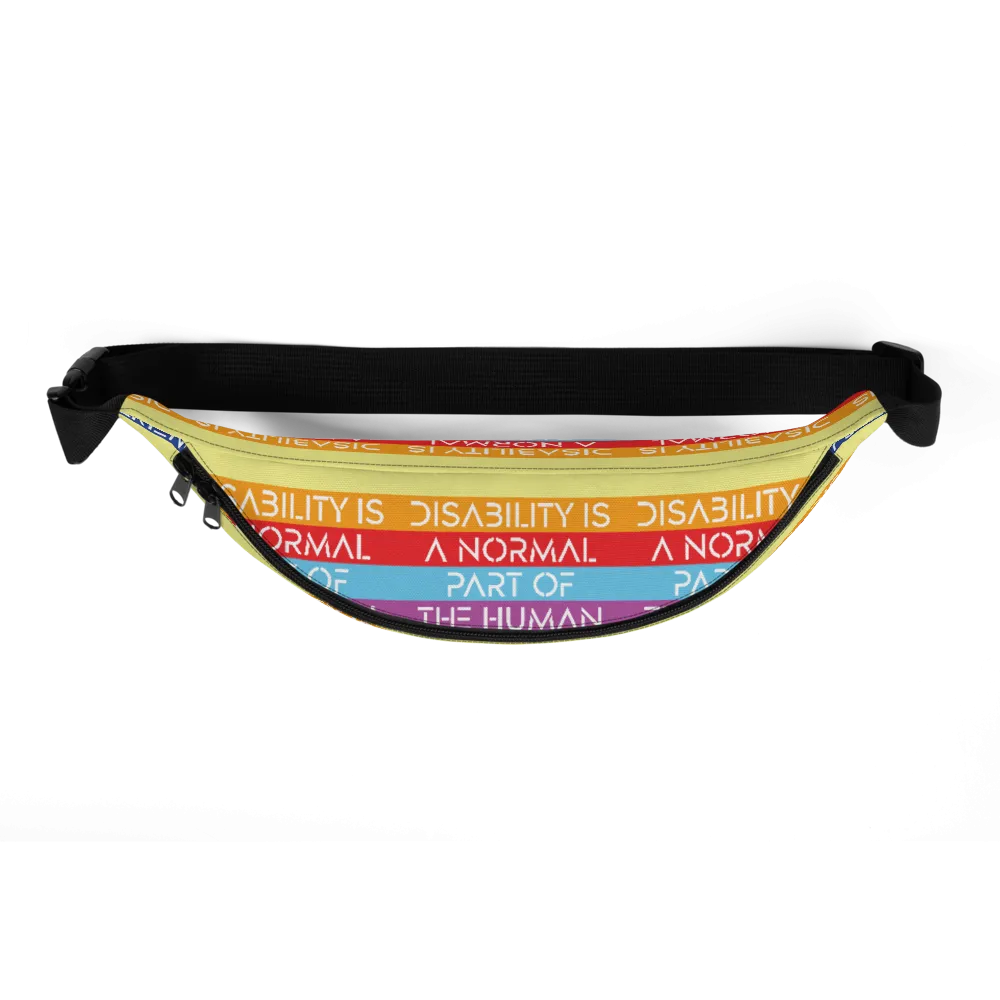 Disability is a Normal Part of the Human Experience (Pattern) Fanny Pack