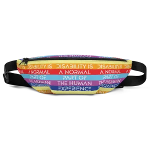 Disability is a Normal Part of the Human Experience (Pattern) Fanny Pack