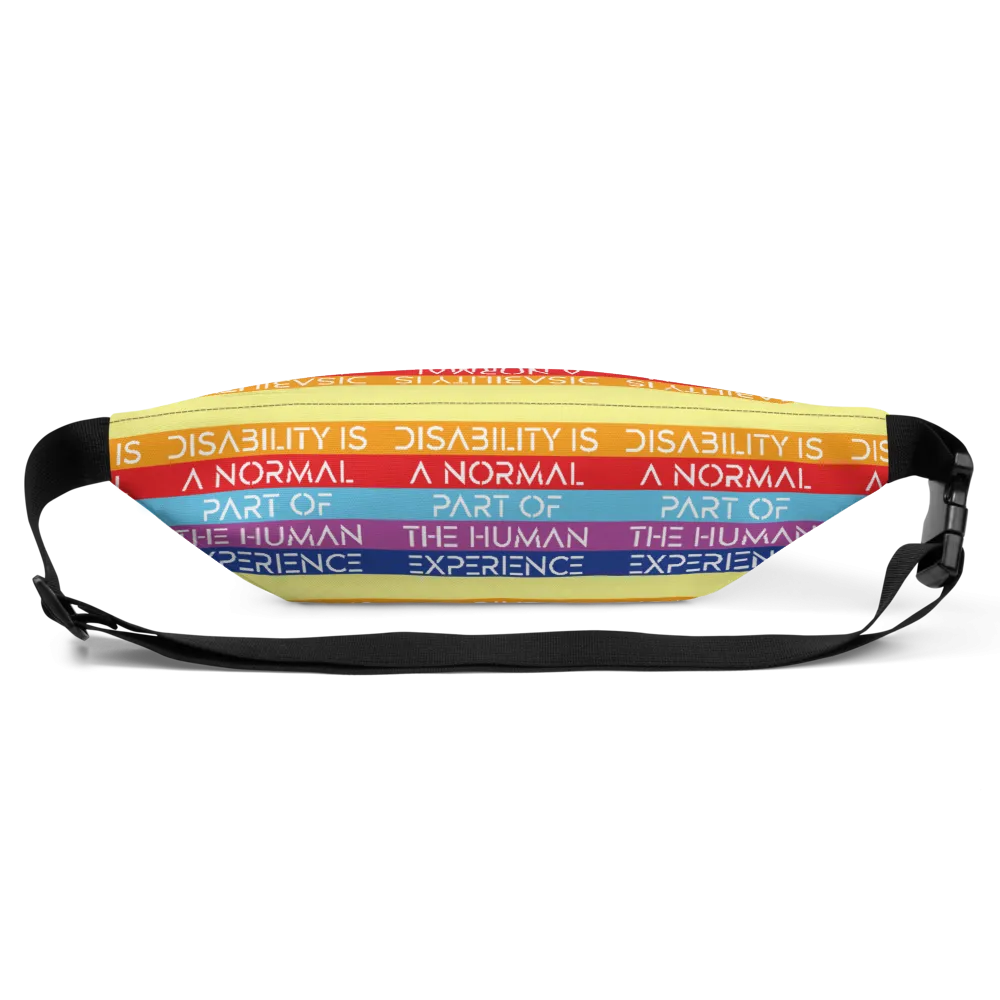 Disability is a Normal Part of the Human Experience (Pattern) Fanny Pack