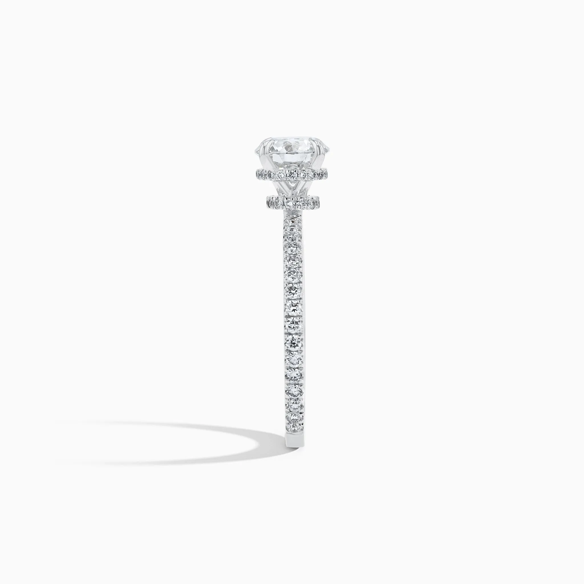 Double Hidden Halo 1 ct. Lab Diamond Ring in 18K White Gold