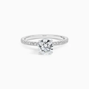 Double Hidden Halo 1 ct. Lab Diamond Ring in 18K White Gold
