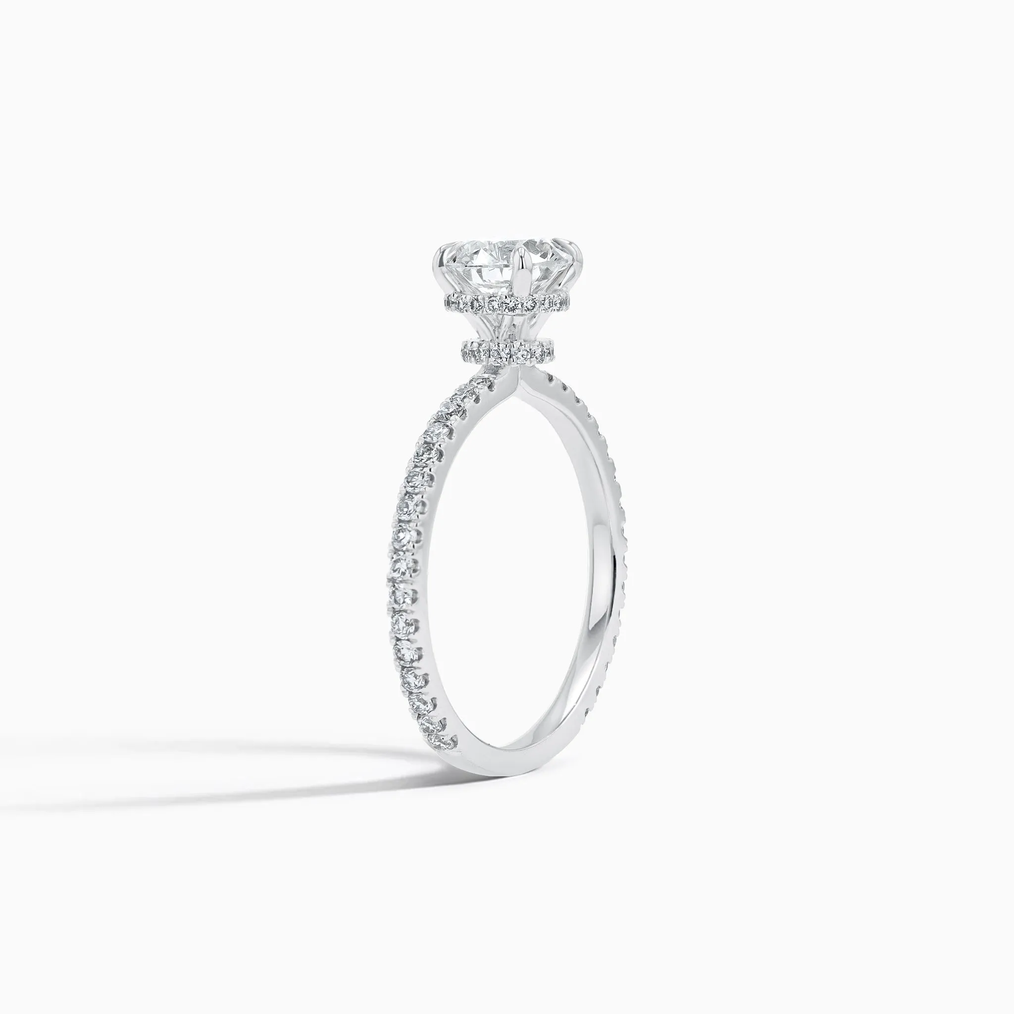 Double Hidden Halo 1 ct. Lab Diamond Ring in 18K White Gold