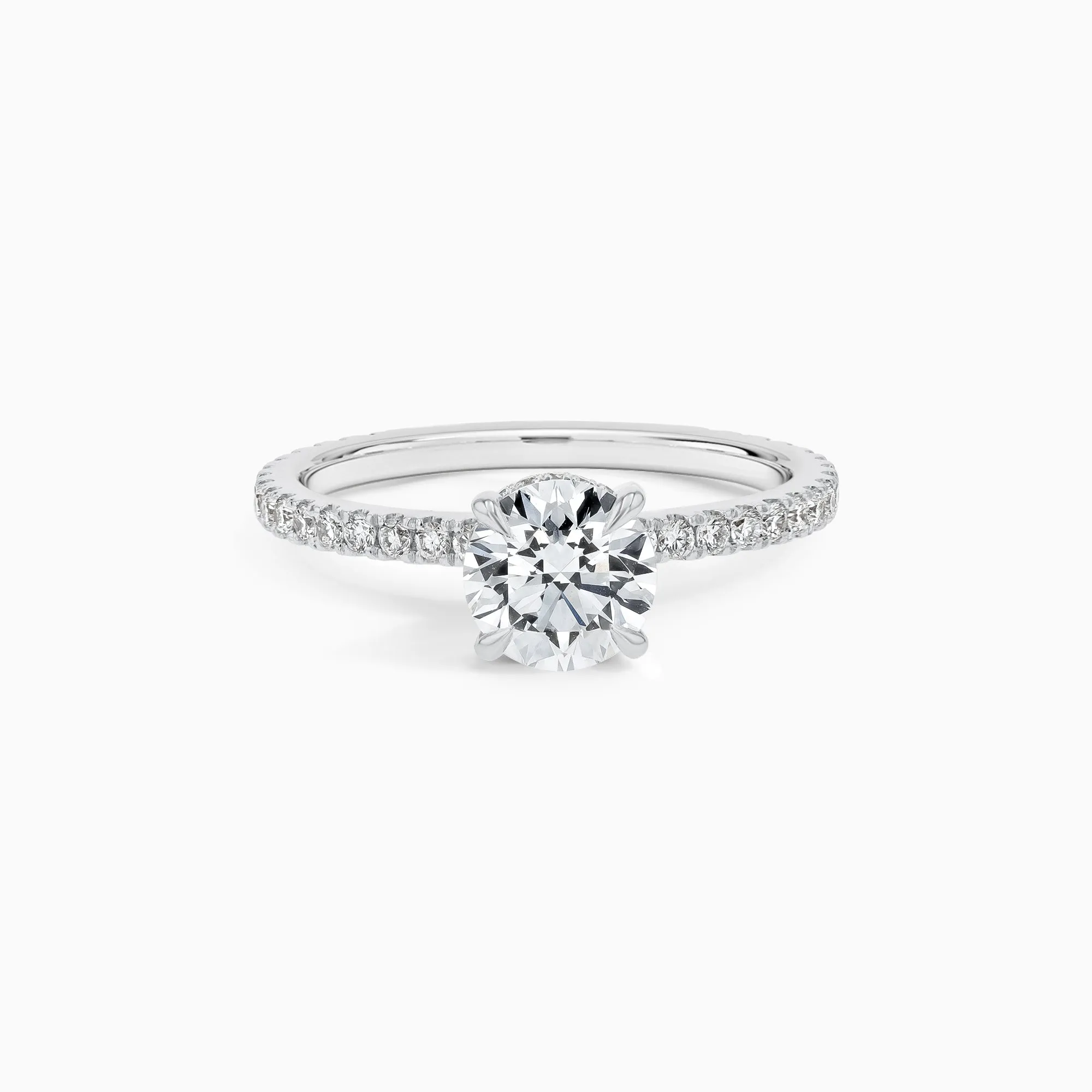 Double Hidden Halo 1 ct. Lab Diamond Ring in 18K White Gold