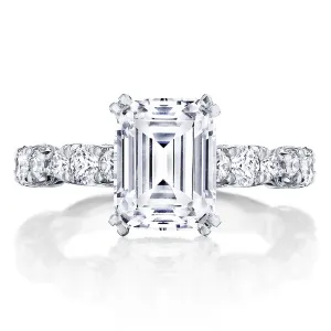 Emerald Solitaire Engagement Ring