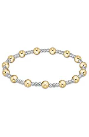 Enewton - Classic Sincerity Pattern 5mm Bead Bracelet Mixed Metal