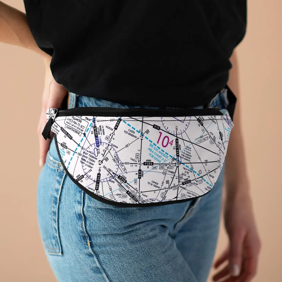 Enroute Low Altitude Chart fanny pack (ELUS3/white)