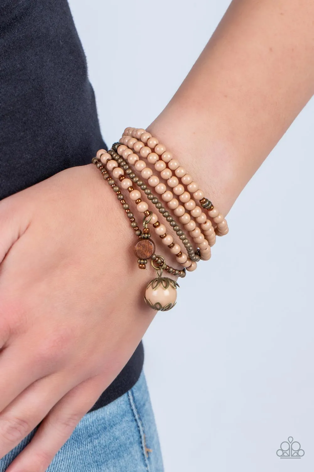 Epic Escapade - Brown Bracelet