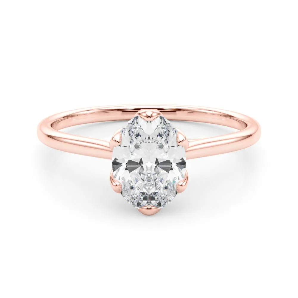 Esme Oval Lab Grown Diamond Solitaire Engagement Ring IGI Certified
