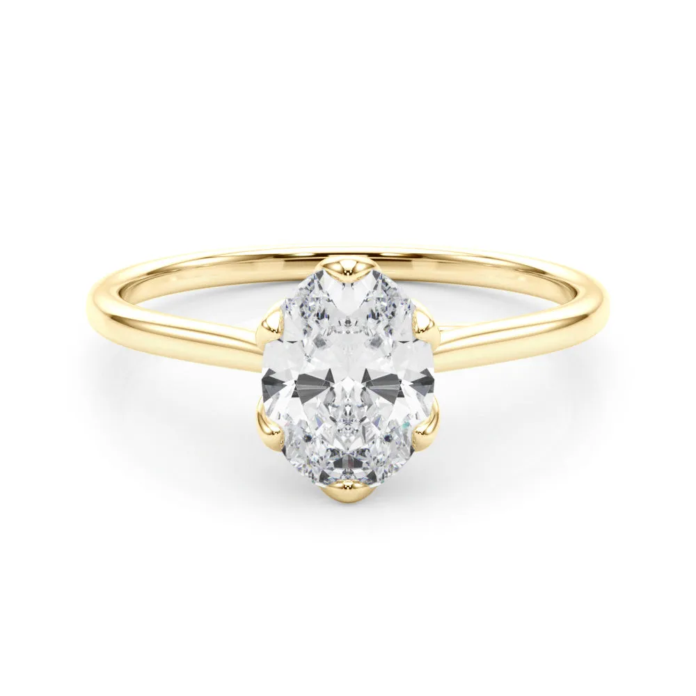 Esme Oval Lab Grown Diamond Solitaire Engagement Ring IGI Certified
