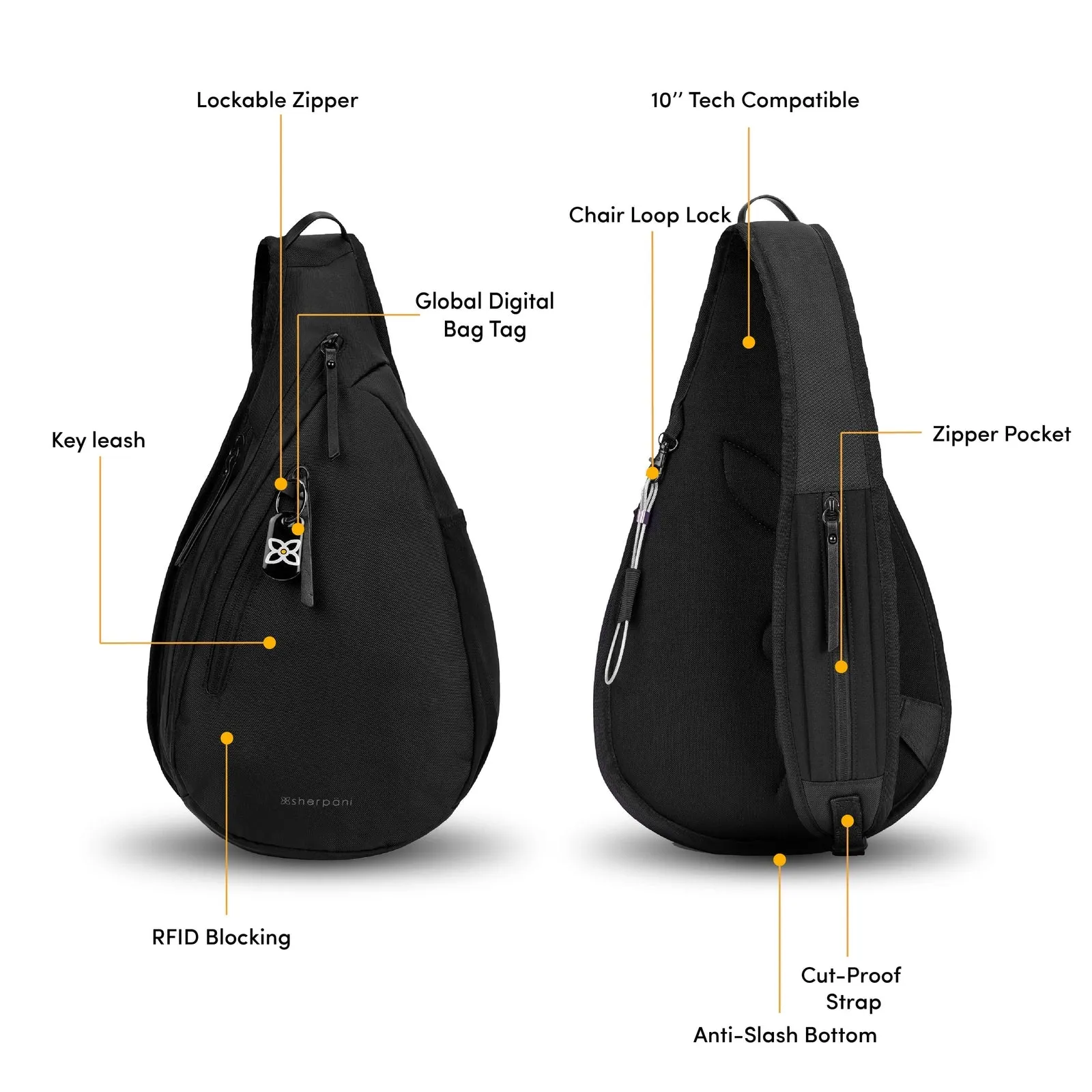 Esprit Anti Theft Sling Bag
- Sherpani