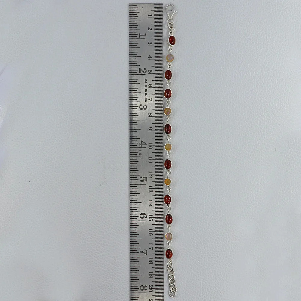 Ethiopian Opal, Hessonite Gemstone Bracelets Jewelry