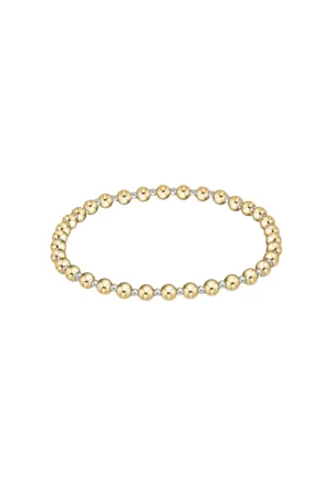 EXTENDS Classic Grateful Pattern 4mm Bead Bracelet - Mixed Metal